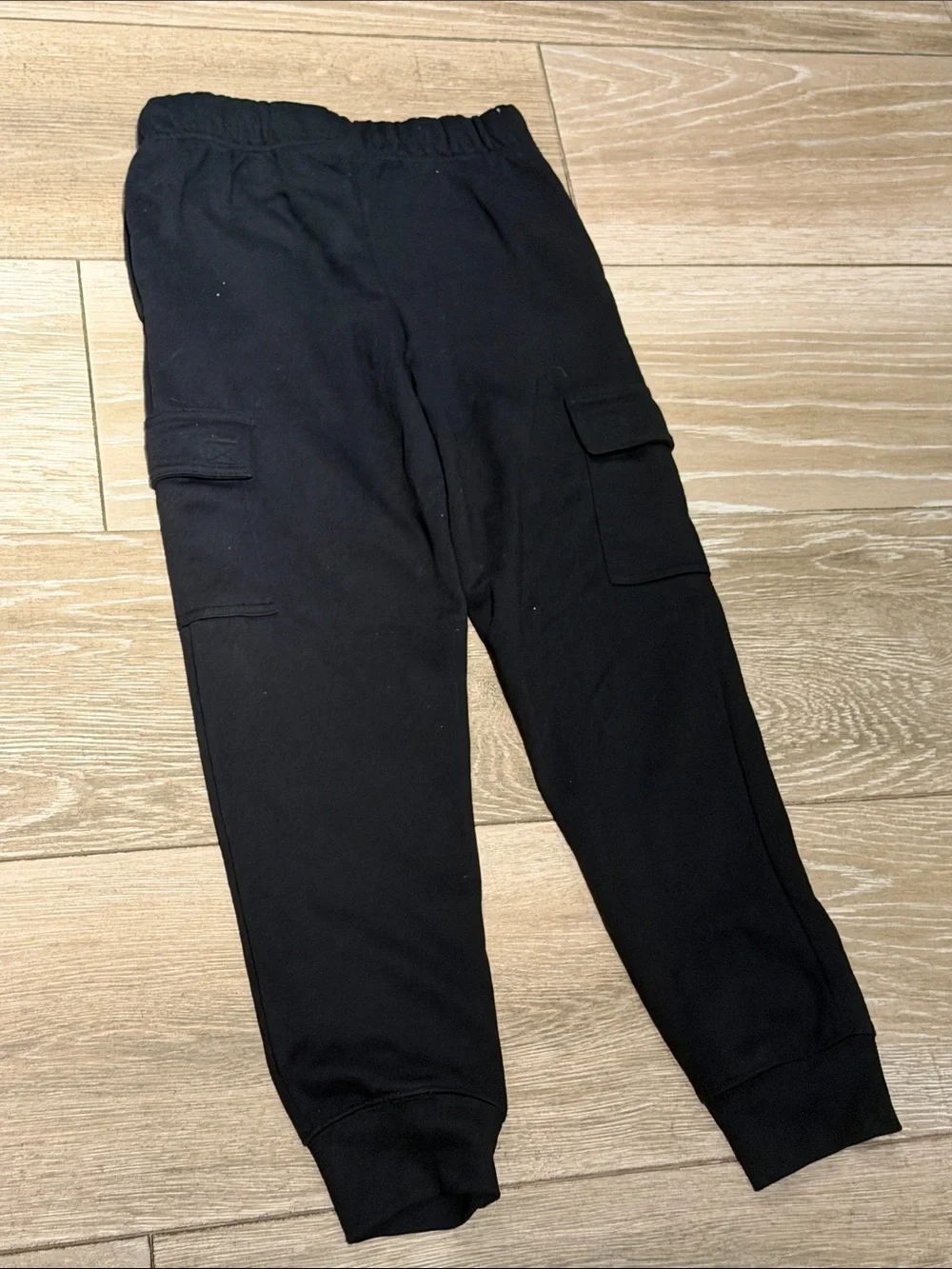 The Children's Place Black Cargo Jogger Sweatpants (A)